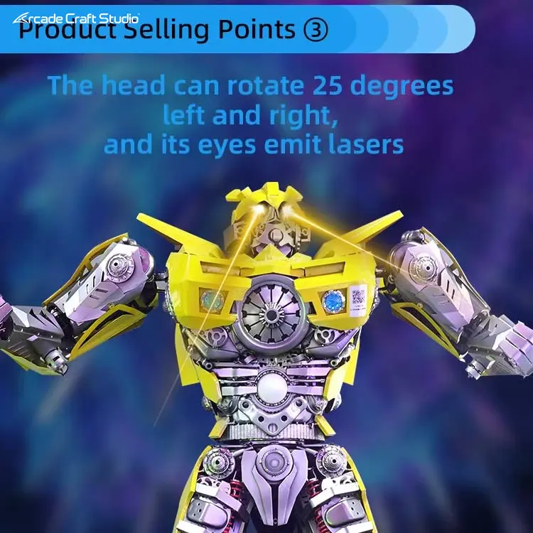 Metal Warrior Amusement Park Welcome Robot