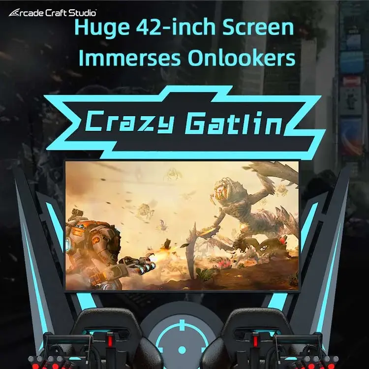 2 Players VR Super Gatling Virtual Reality Shooting Simulator