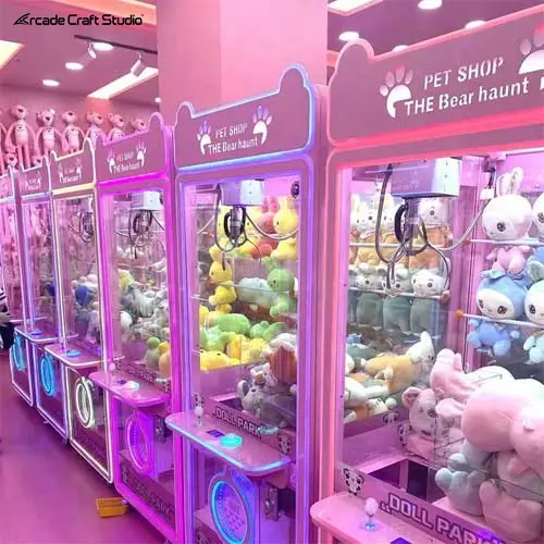 Panda Transparent Claw Machine Arcade
