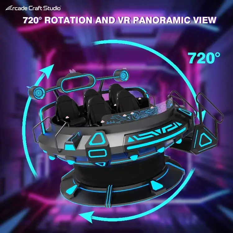 5 Players 9D VR UFO Simulator