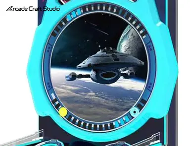Spaceship Theme Ticket Video Game Machine