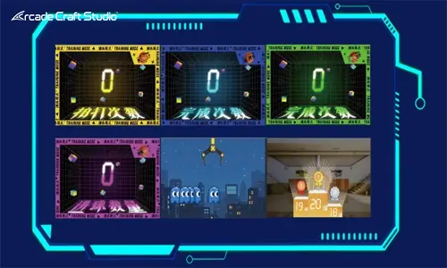 Indoor Basketball Hoop Arcade With Projection Interactive