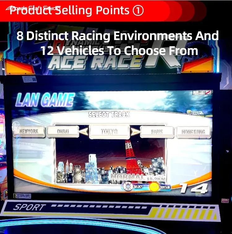 ACE Racing Car Racing Simulator Arcade Machine