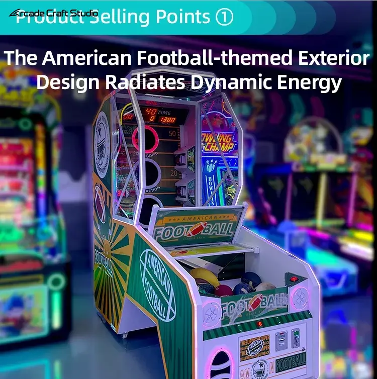 American Football Rugby Toss Arcade Game