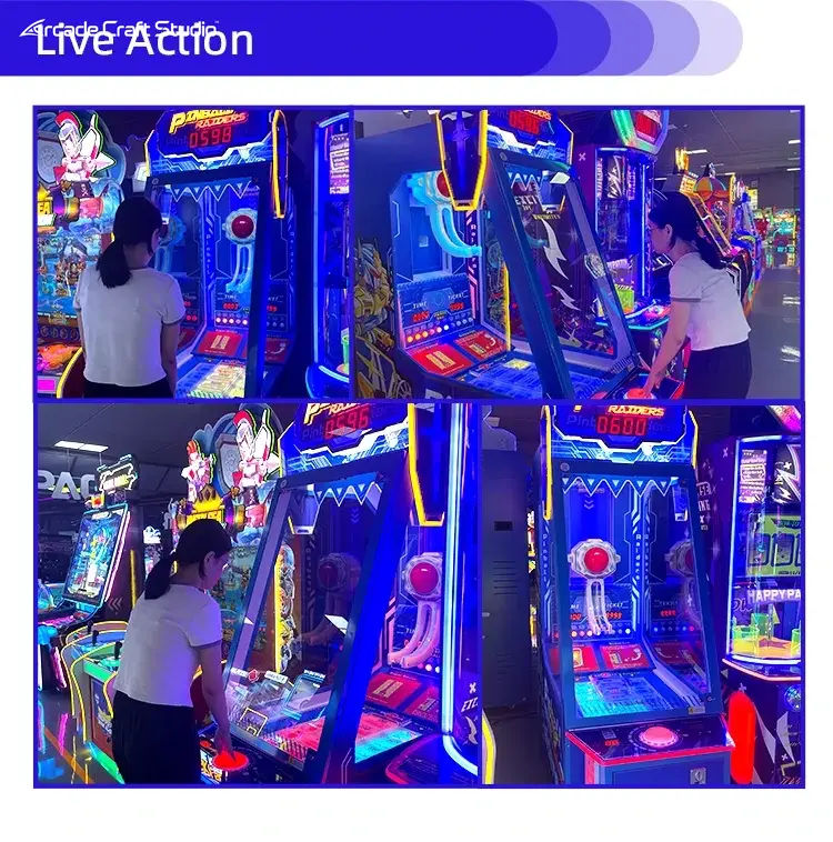 Pinball Raiders Bouncy Ball Arcade Ticket Game