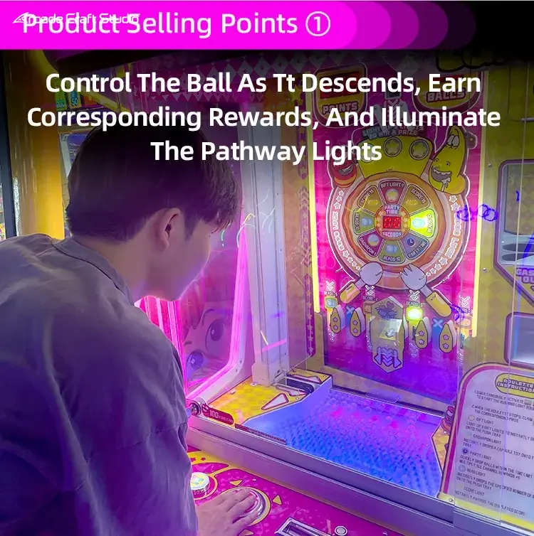 Cartoon Bug Marble Pusher Game Prize Game Machine