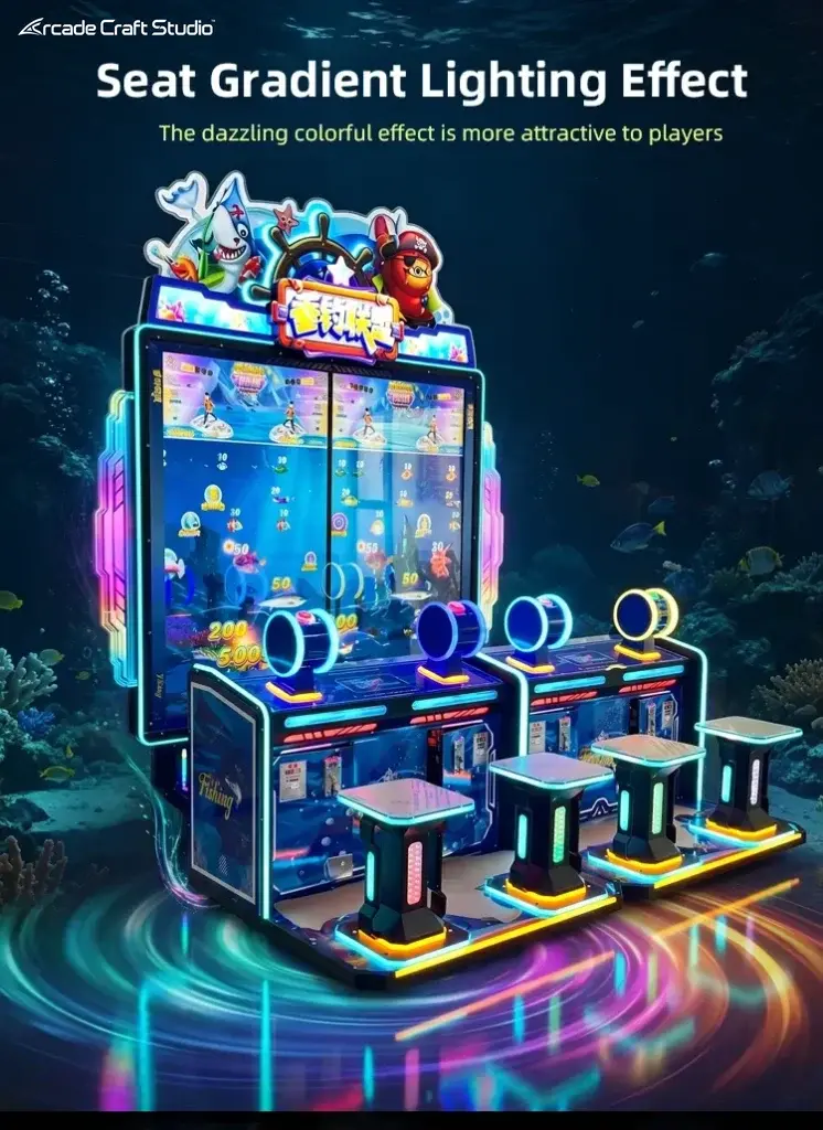 Happy Sea Fishing 4 Players Arcade Fishing Game Machine