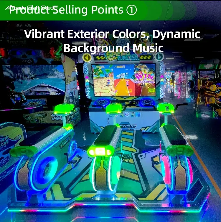 Speed ​​Boy Kids 3 Player Bicycle Arcade Machine