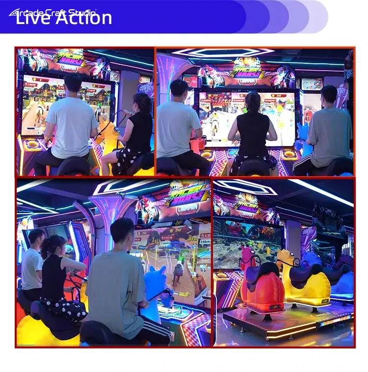 Racer Horse 3 Players Horse Race Arcade Machine