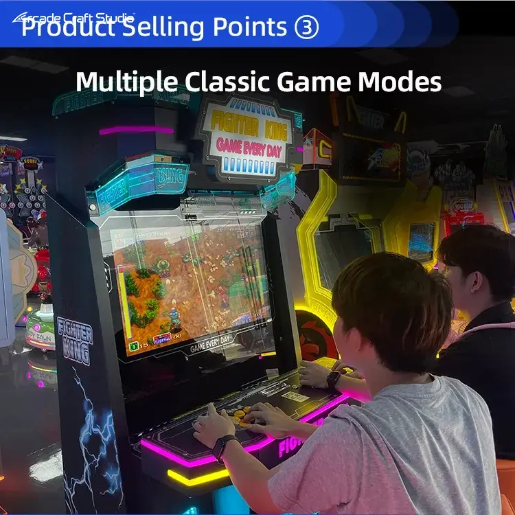 Fighter King Multi Game Arcade Cabinet