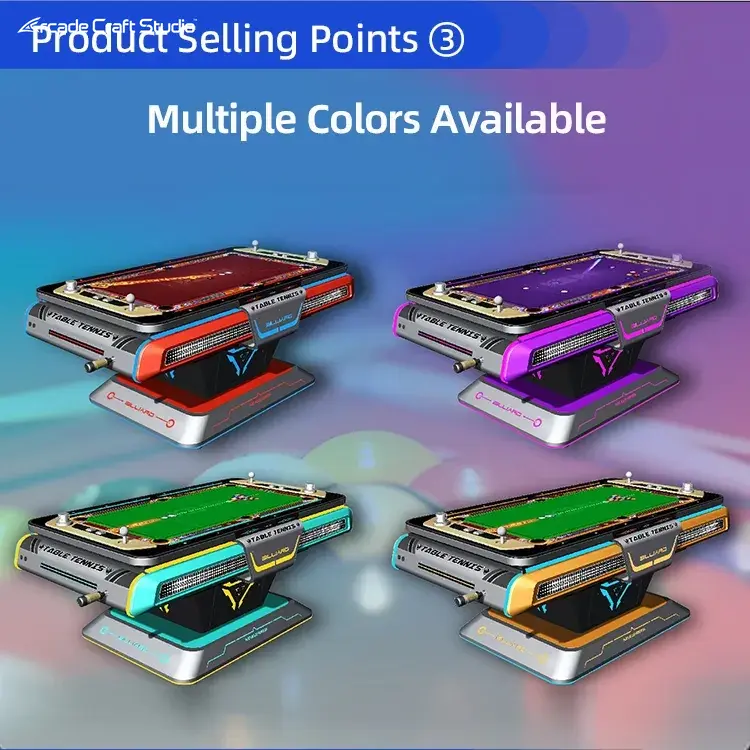 2 Players Pool Table Video Game Arcade Machine