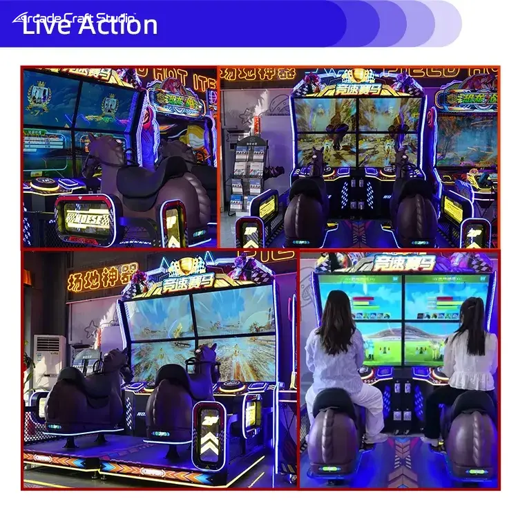 2 Players Horse Racing Arcade Game Machine