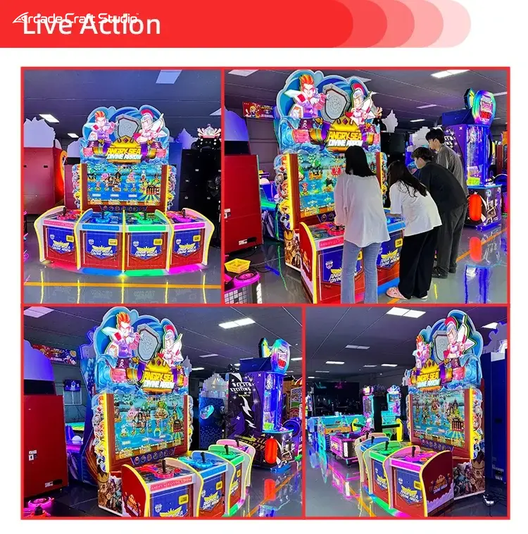 Angry Sea Divine Arrow 4 Player Arcade Ticket Game