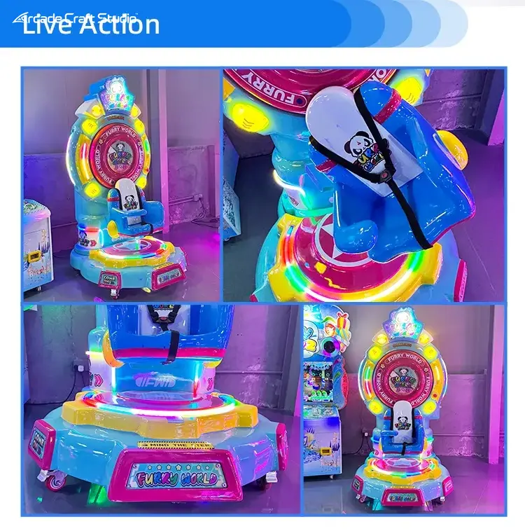 Furry World Coin Operated Ferris Wheel Kiddy Rides