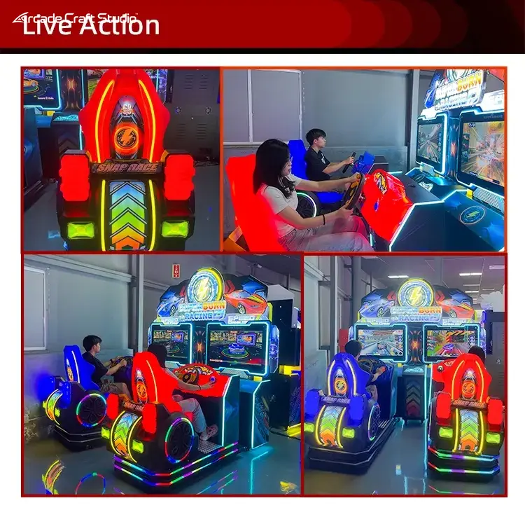 Superburn Racing D 2 Players Driving Arcade Games