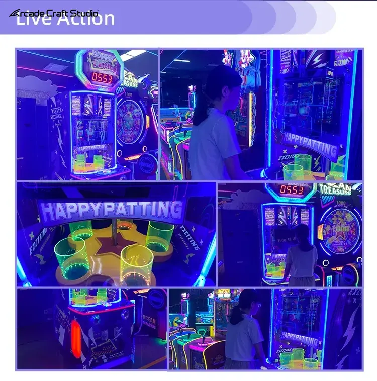 Happy Patting Ball Drop Arcade Game Ticket Arcade