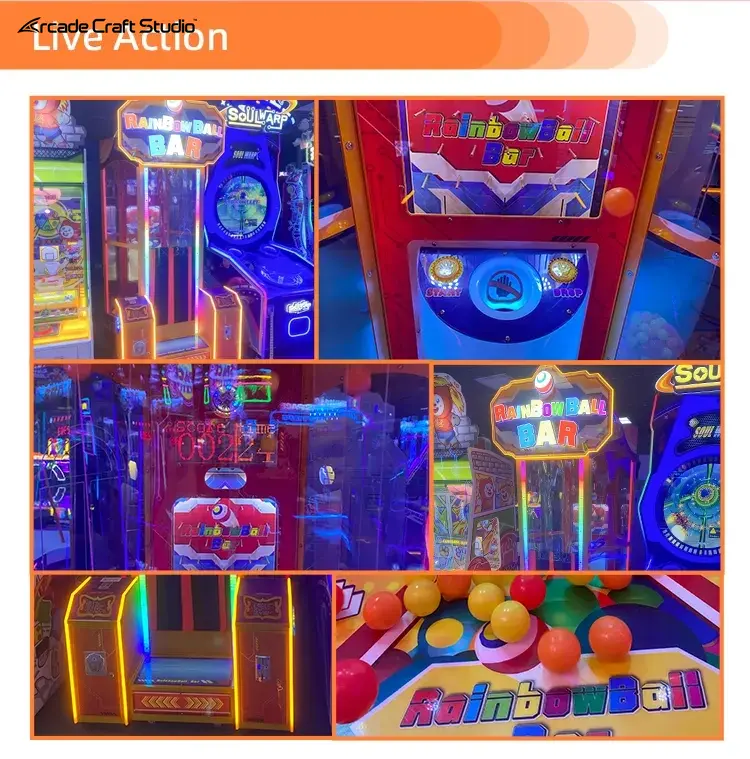 Rainbowball Bar Ball Dropping Arcade Game Ticket Arcade