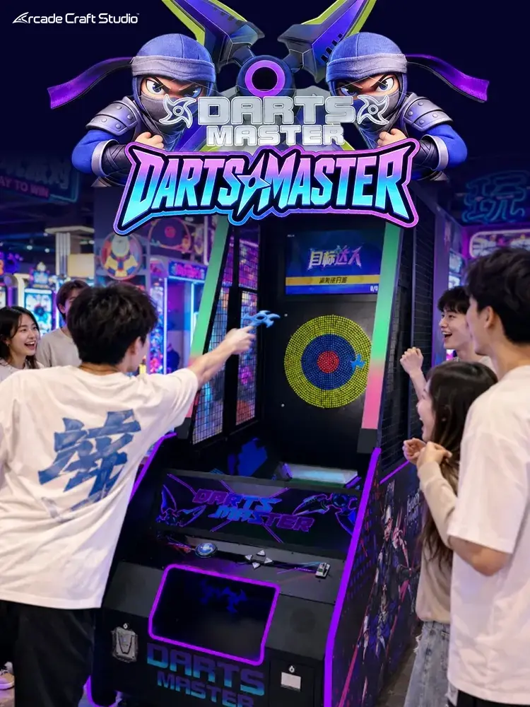 Darts Master Shuriken Throwing Arcade Machine