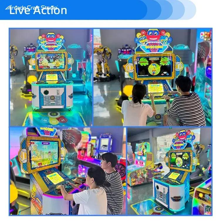Dino Quick Press Video Arcade Ticket Game
