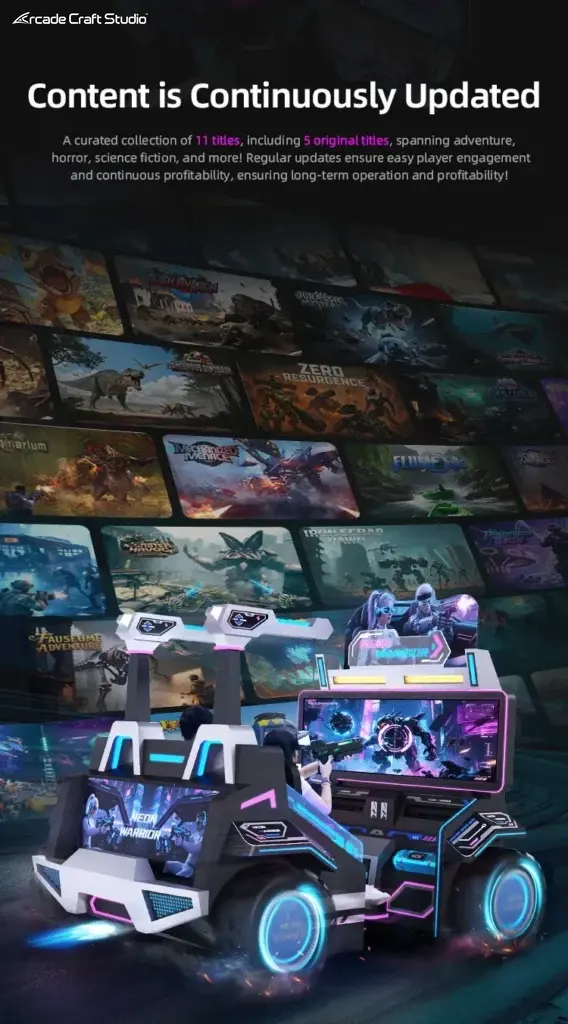 VR Neon Warrior Commercial  2 Players Gun Arcade Game