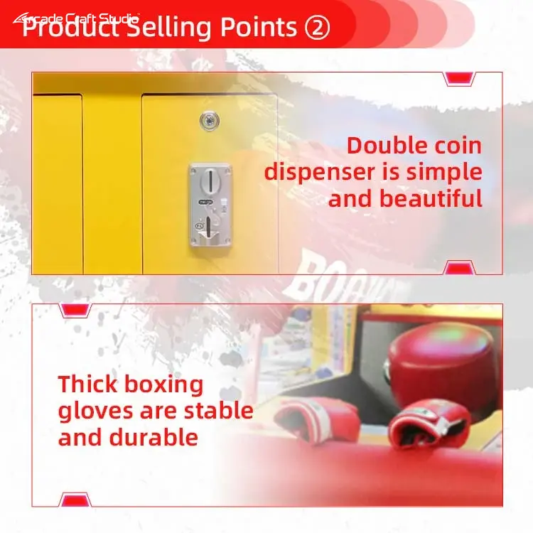 World Boxing Championship Boxing Arcade Game With Gloves