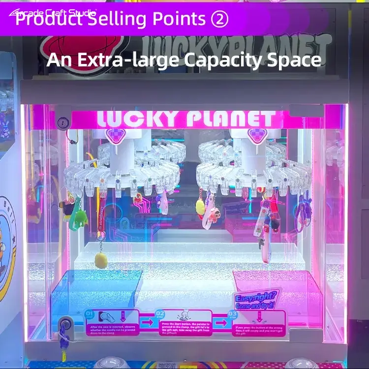 Lucky Planet Coin Operated Prize Ticket Machine