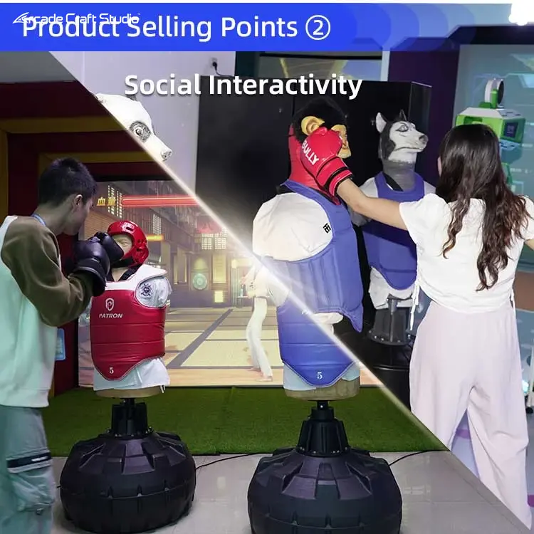 Projection Interactive Boxing Simulator