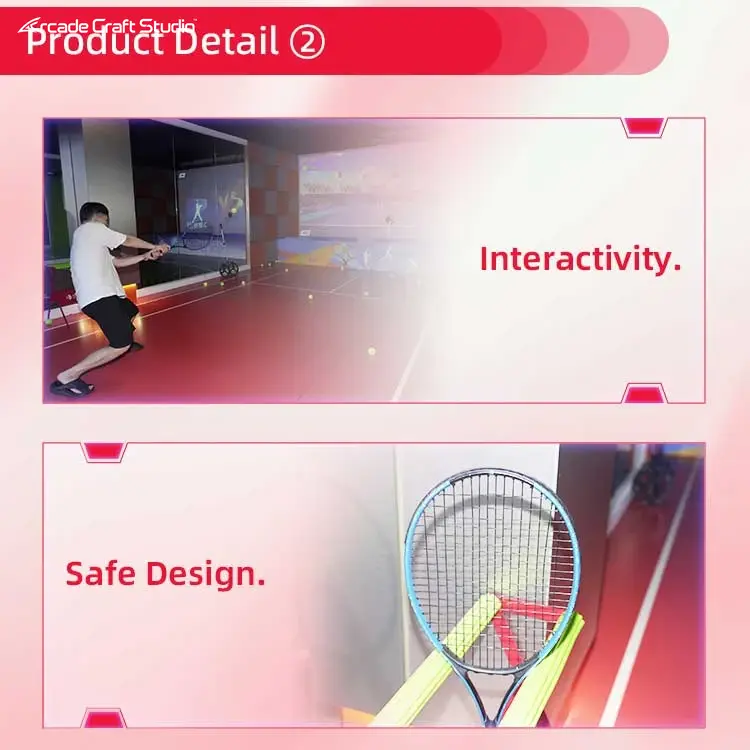 Interactive Projection Indoor Tennis Simulator