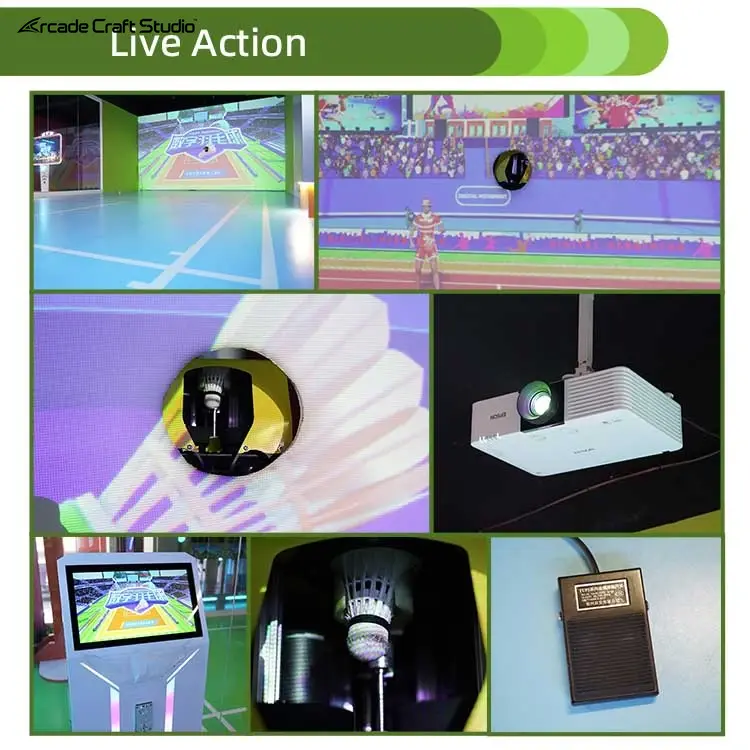 Interactive Projection Badminton Simulator Game