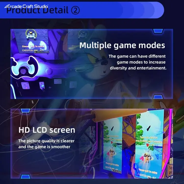 Cat And Mouse 2 Players Driving Arcade Game Machine