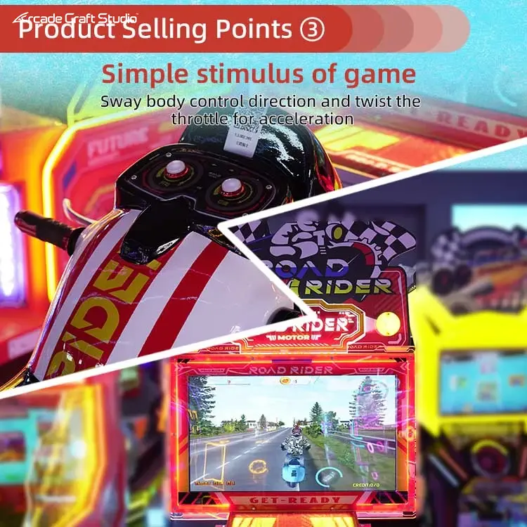 Road Rider Kids Motorcycle Arcade Game