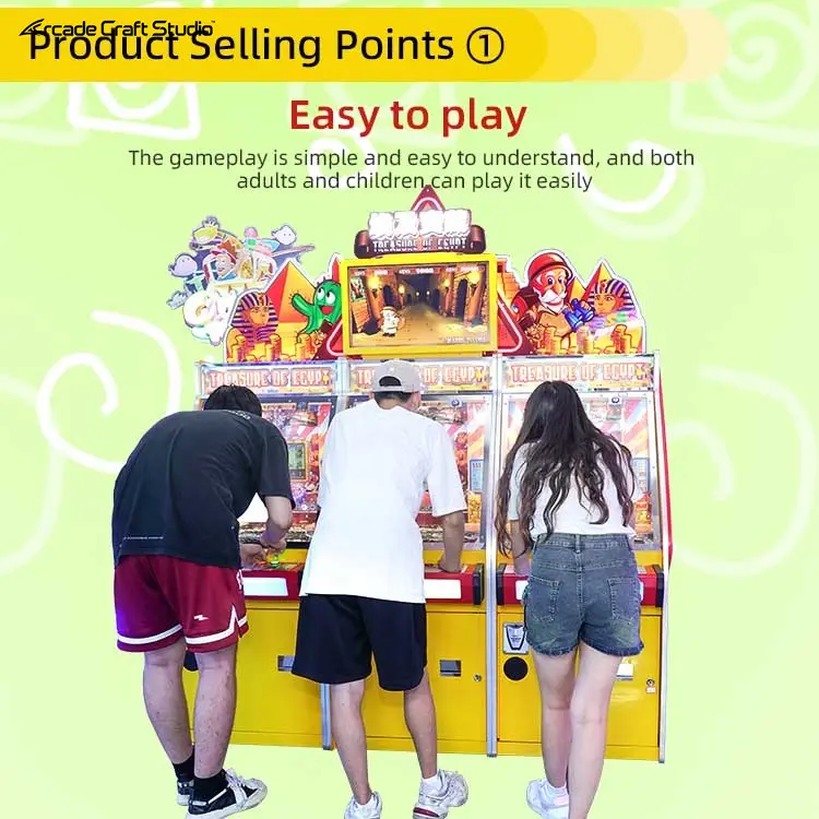 Treasure Of Egypt Coin Pusher Arcade Machine