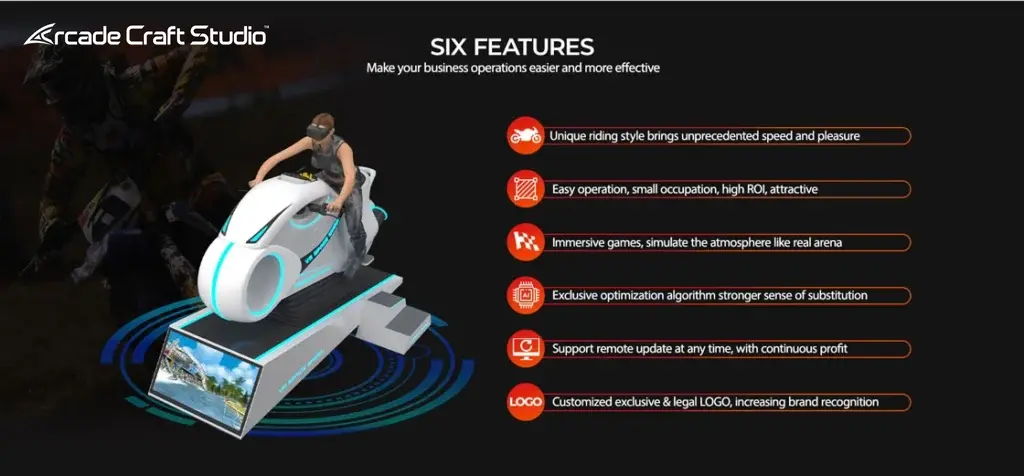 VR Space Wheel VR Motorcycle Simulator Arcade