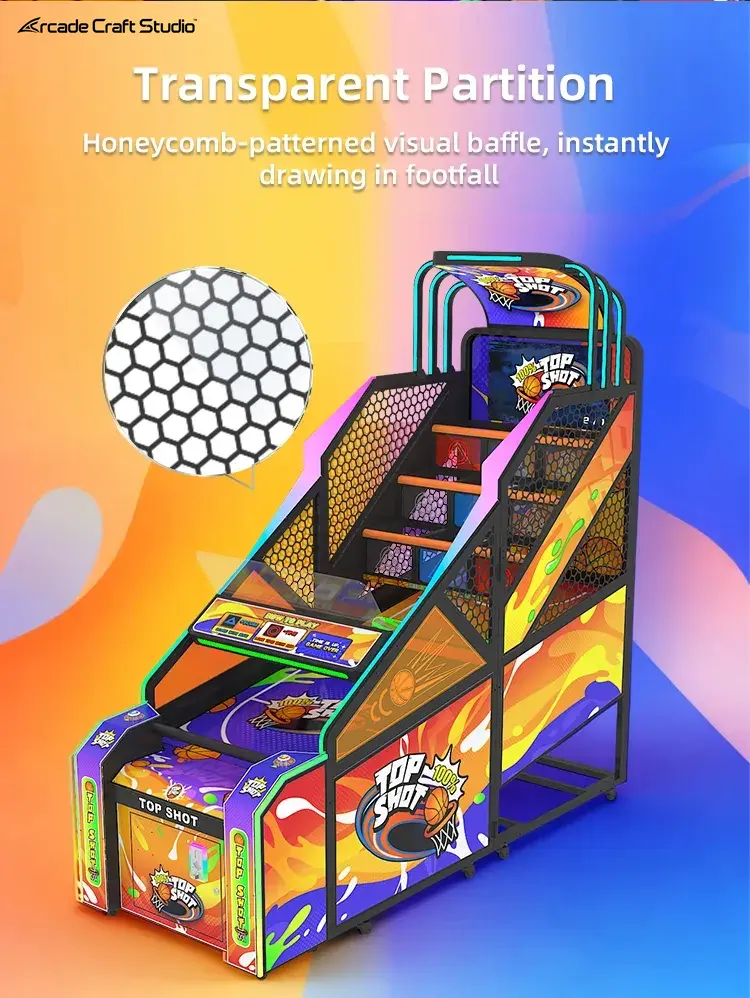 Top Shot Coin Operated Basketball Game Machine