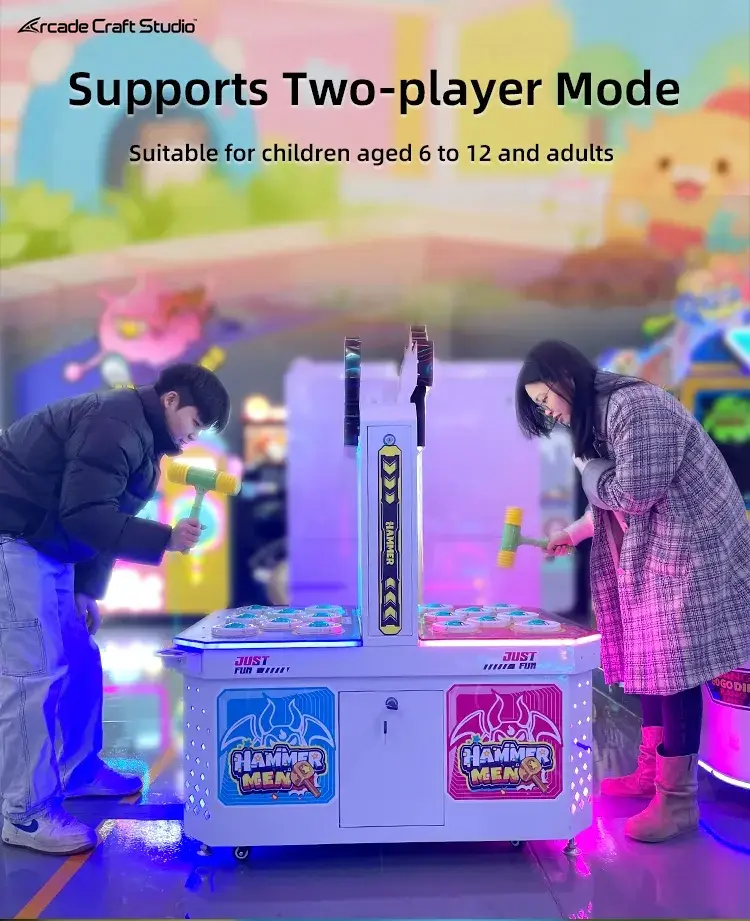 Hammer Men Mole Hitting Arcade Game Machine