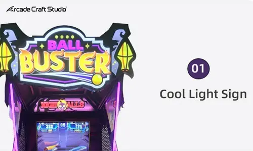 Buster Ball Throwing Video Arcade Game