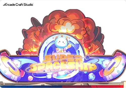 Kids Spaceship Driving Arcade Machine