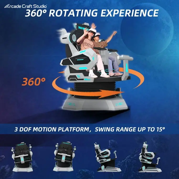 Two Player 360° Rotating 9d Vr Cinema