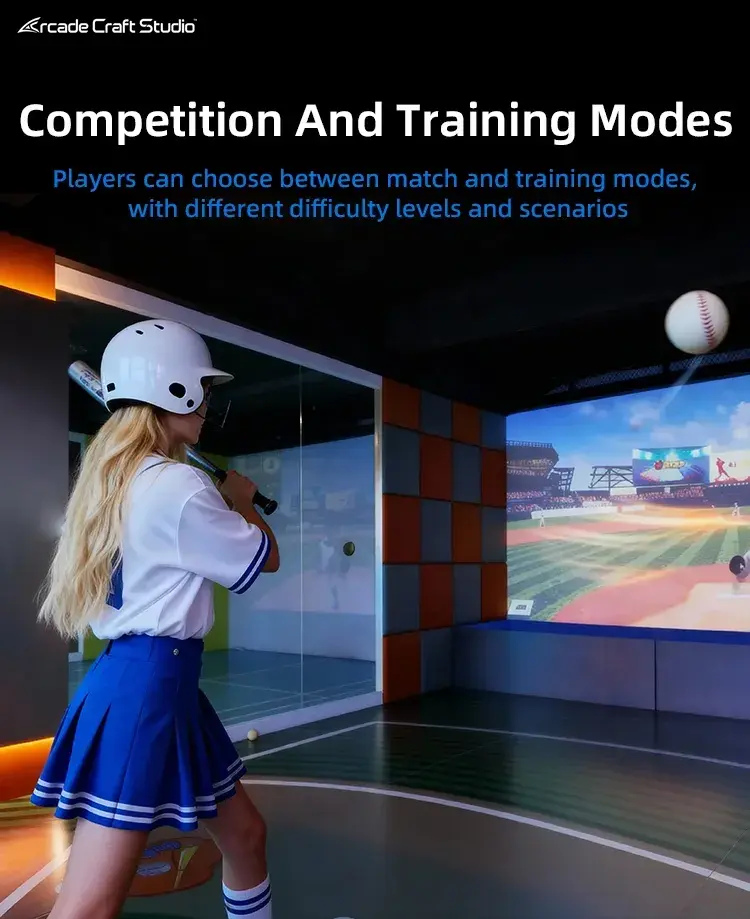 Indoor Baseball Hitting Cage Simulator
