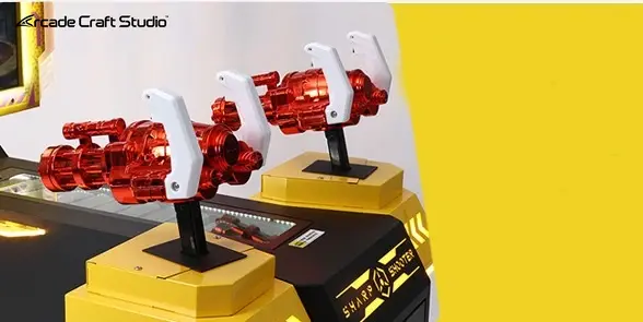 Two Player Shooting Arcade Video Game Machine