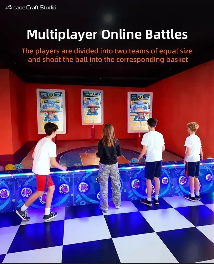 Multiplayer Indoor Basketball Game Simulation