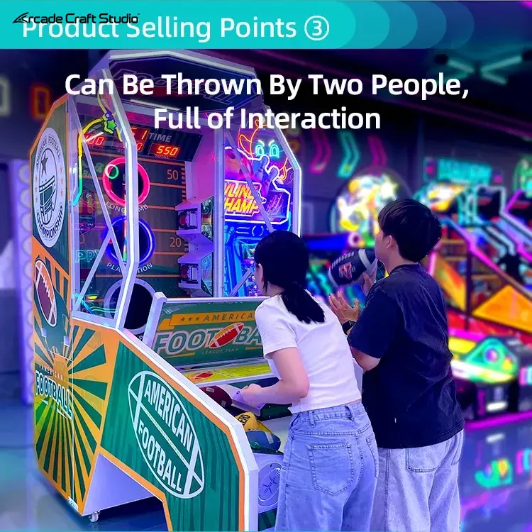 American Football Rugby Toss Arcade Game
