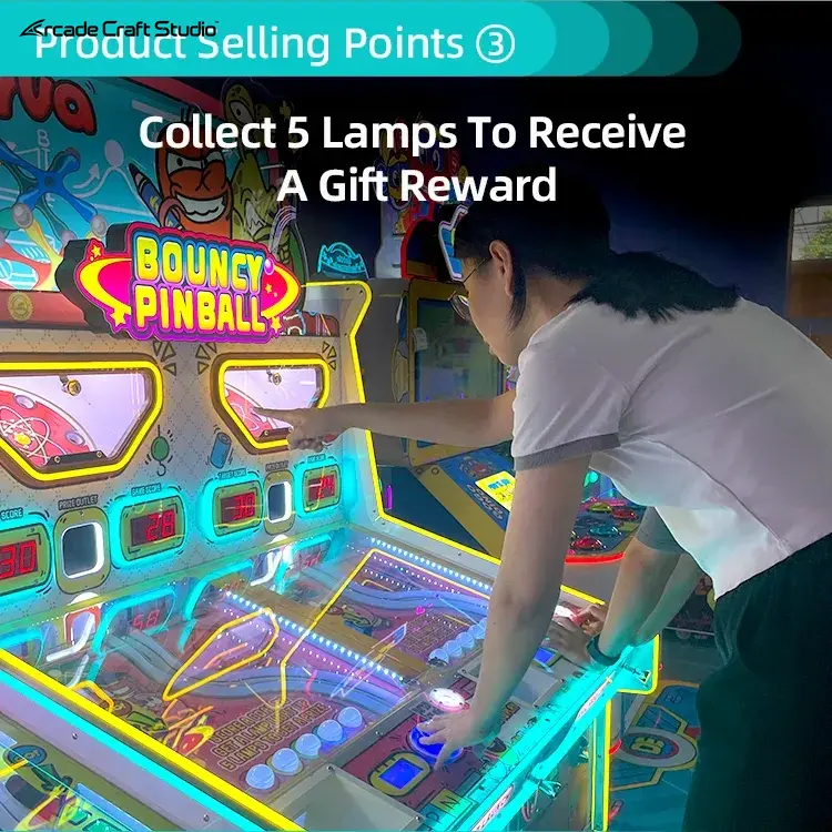Cartoon Bug Bouncy Pinball Ticket Game Machine