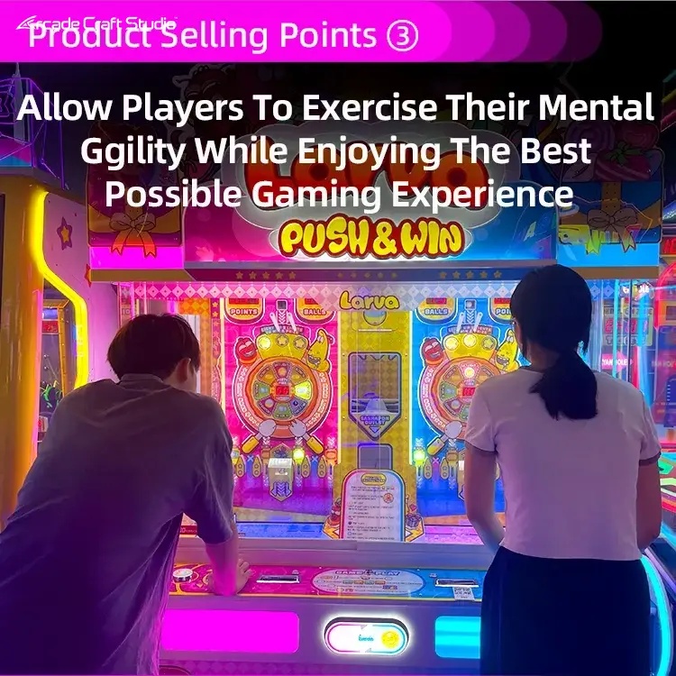 Cartoon Bug Marble Pusher Game Prize Game Machine
