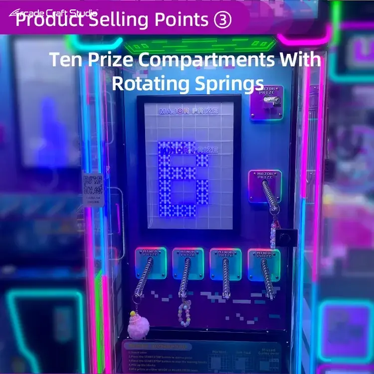 Mini Brick Stacker Ticket Game Prize Machine