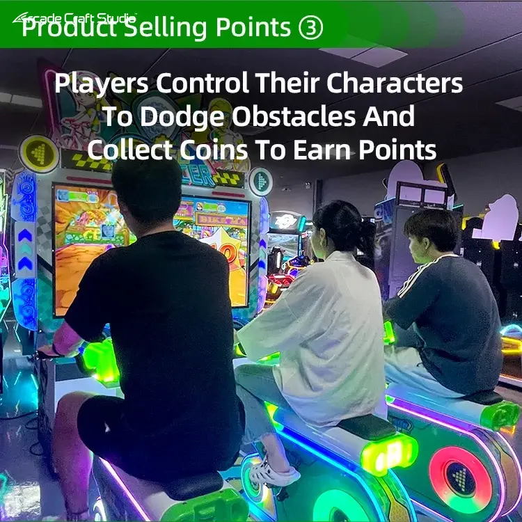Speed ​​Boy Kids 3 Player Bicycle Arcade Machine
