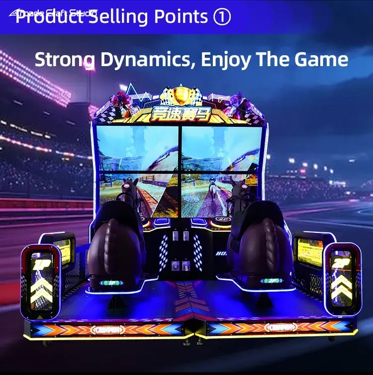 2 Players Horse Racing Arcade Game Machine