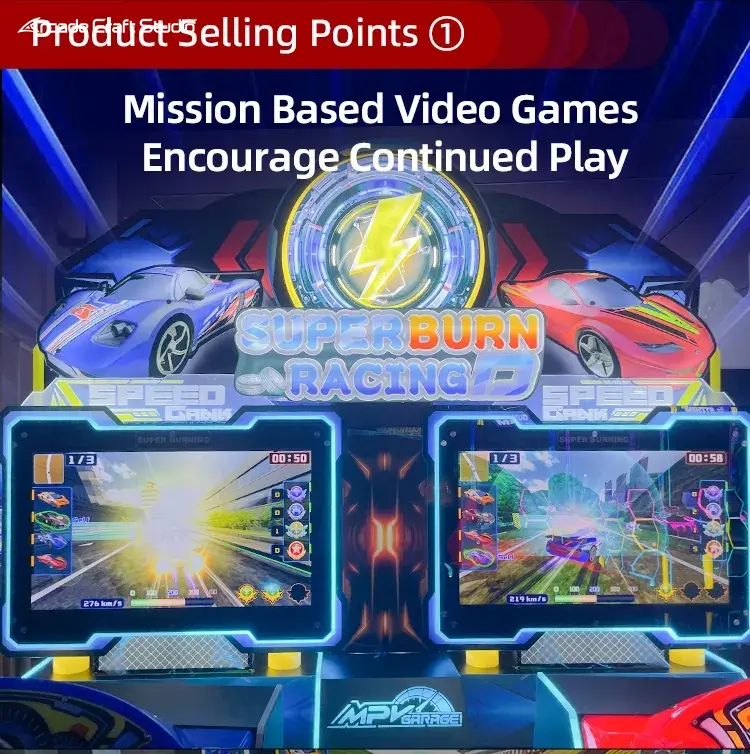 Superburn Racing D 2 Players Driving Arcade Games