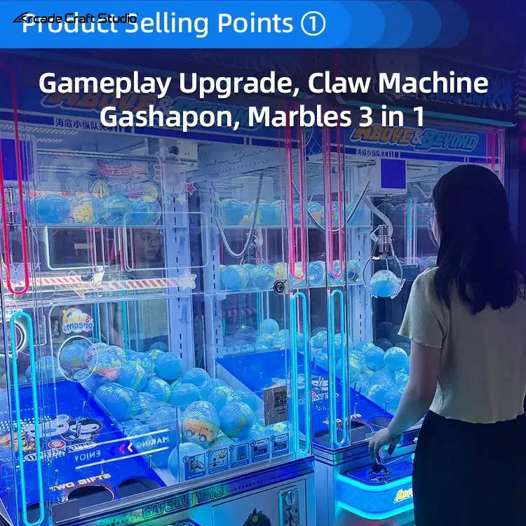 Happy Clipping Gachapon Claw Machine Prize Ticket Games