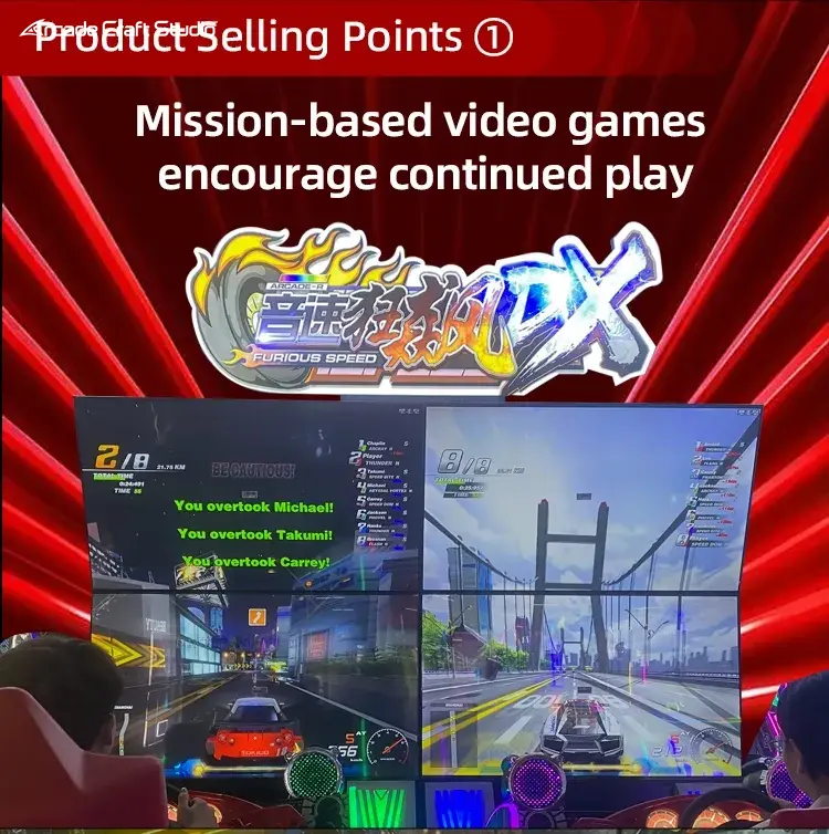 Furious Speed DX Coin Operated Race Car Arcade Game